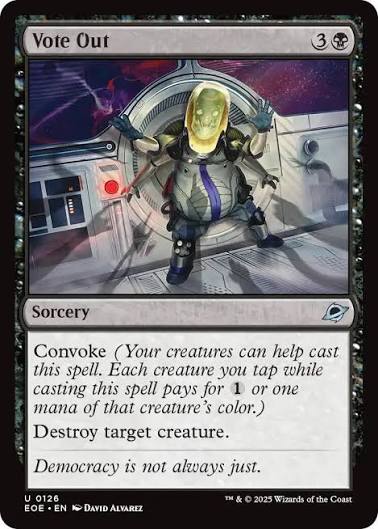 Magic the gathering (Swamp) Vote Out #0126 - Edge of Eternities - MTG Card (English) Uncommon