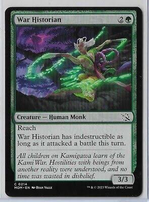 Magic the gathering (Forest) War Historian #0214 - March of the Machine - MTG Card (English) Common