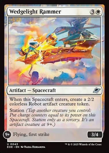 Magic the gathering (Plains) Wedgelight Rammer #0043 - Edge of Eternities - MTG Card (English) Uncommon