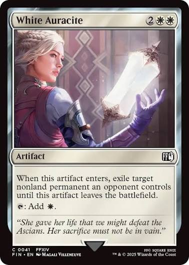 Magic the gathering (Plains) White Auracite #0041 - FINAL FANTASY - MTG Card (English) Common