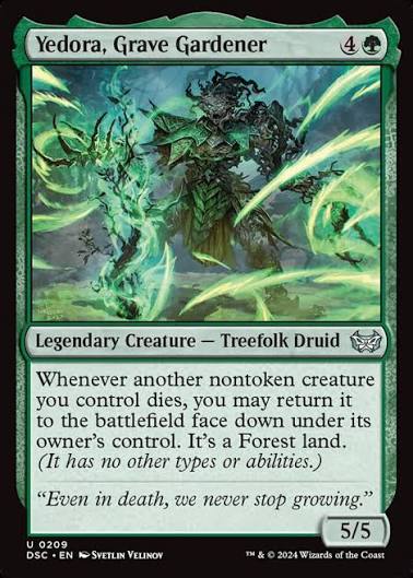 Magic the gathering (Forest) Yedora, Grave Gardener #0209 - Duskmourn: House of Horror Commander - MTG Card (English) Uncommon
