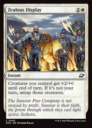 Magic the gathering (Plains) Zealous Display #0045 - Edge of Eternities - MTG Card (English) Common