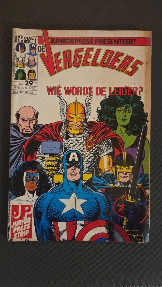 Marvel Juniorpress Presenteert: De Vergelders Nr. 29 – Wie Wordt de Leider? | Dutch Avengers Comic | Vintage Edition