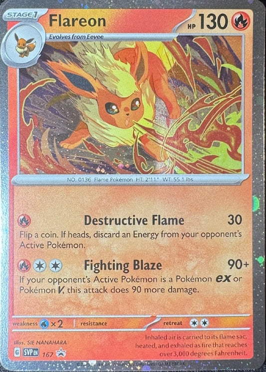 SVP 167 Flareon – Scarlet & Violet Black Star Promo